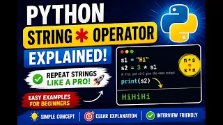 Python String Operator Explained Easy Python Tutorial for Beginners
