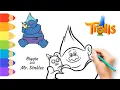 Draw Trolls Characters Drawing BIGGIE From Trolls