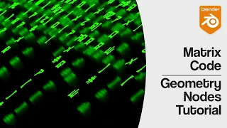 Matrix Code with Geometry Nodes Blender 3 0 tutorial