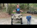 Double Decker Wagon Collapsible 400L Heavy Duty Foldable Wagon with Big Wheels