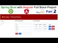 Spring Boot with Angular Full Stack Project Part 2 2023
