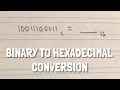 How to convert Binary to Hexadecimal