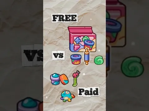 FREE items vs Paid Packs 😱 #avatarworld #avatarworldhacks