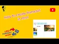 How to make frameset in html using Notepad
