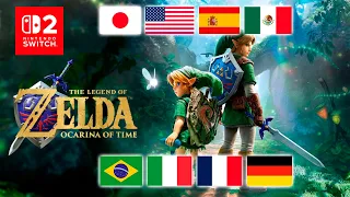 Las voces de Zelda Ocarina of Time remake pero en DIFERENTES IDIOMAS (Switch 2 trailer)
