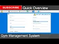 Quick Overview - Gym Management System in java JFrame Mysql Database Netbeans IDE