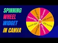Canva Spinning Wheel