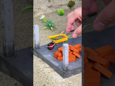 How He Built a Stunning 2-Story House with Mini Bricks | Part 1