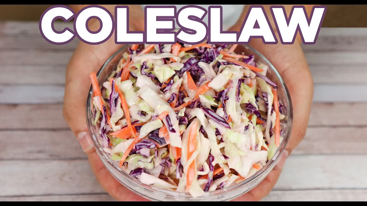 Coleslaw Salad from Scratch [ with Homemade Coleslaw Dressing ]