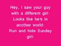 Sunday Girl-Blondie Lyrics
