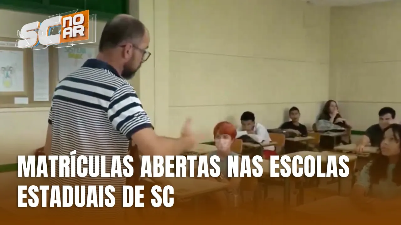Matrículas abertas nas escolas estaduais de SC: saiba como fazer