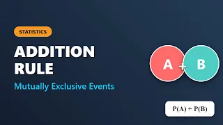 Addition Rule for Mutually Exclusive Events Statistics Probability