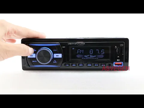 Download MP3 Stereo Audio Remote Control MP3 Player 1 Din AUX/TF/USB FM BT Car Radio Vehicle Car MP3 Player