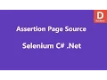 Selenium C Assert Page Source