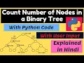 Count Number of Nodes in a Binary Tree in Python LeetCode 222 Solution in Python Trees in Python