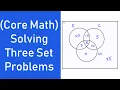 Solving Three Set Problems - Venn Diagram SHS 1 CORE MATH