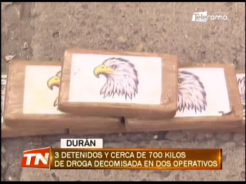 3 detenidos y cerca de 700 kilos de droga decomisada en dos operativos