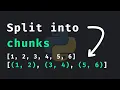 How To Split Any List Into Equally-Sized Chunks Python Recipes
