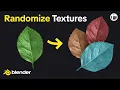 Generate Random Colors On Image Textures - Blender 4 5 Tutorial