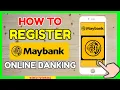 Maybank Online Banking How to Register to Maybank Bank Maybank2u Account