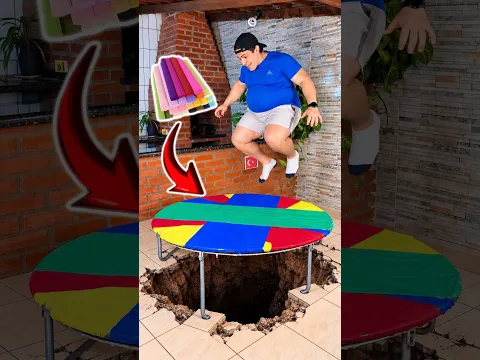 Qual trampolim vai rasgar?!😱 #shorts