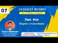 Part Chapter 7 Java Basics Gujarat Board Class 12 Computer Science