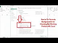 How to Fix Formula Background Error Checking Not Working Problem MS Excel