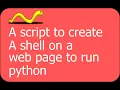 Use and interactive shell with Python on a web page wordpress