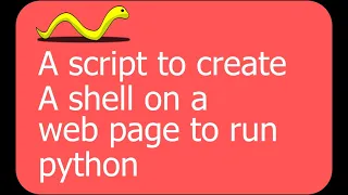 Use and interactive shell with Python on a web page wordpress