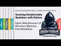 Open Web Browser of Windows Machine from Backdoor Creating Undetectable Backdoor Python HackVenom