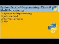 Learn Python Parallel programming MultiProcessing 8