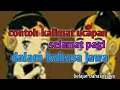 Lagu contoh kalimat ucapan selamat pagi dalam bahasa jawa