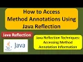 How to Access Method Annotations Using Java Reflection Reflection in Java