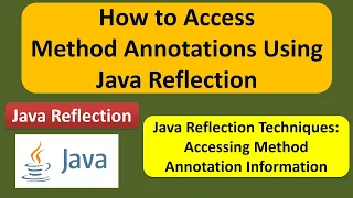 How to Access Method Annotations Using Java Reflection Reflection in Java