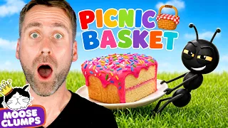 🧺 Picnic Basket Song for Kids | Funny Ant Steals My Food! | Mooseclumps