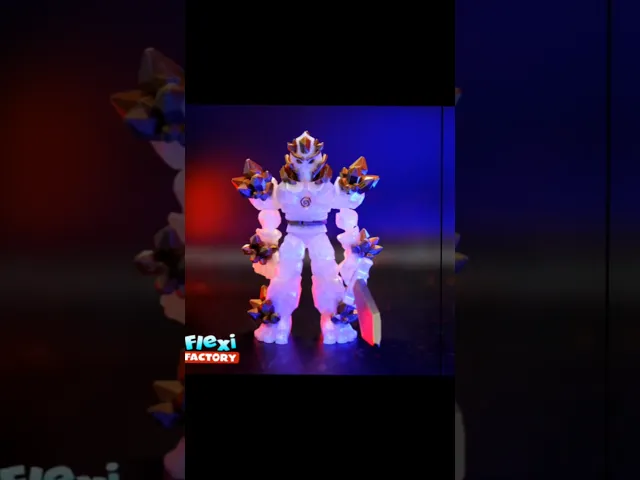 Flexi Factory Crystal Warrior with XL and 3MF Versions Included! video thumbnail