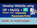 Class - 6 How to Install Eclipse IDE for Java Developers Setup for JSP Projects Part 5