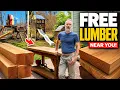 How to Find FREE Large Size LUMBER Near You