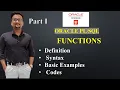 Functions in SQL Functions in