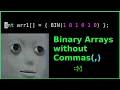 Define Arrays Without Commas Using C Pre Processor C Macro Tricks Part 3
