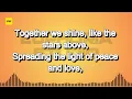 "Together We Shine" - Official Lyric Video | A Song for Unity, Peace & Hope