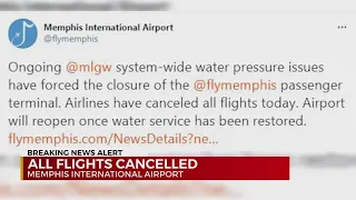 All flights at Memphis International Airport cancelled due to weather issue