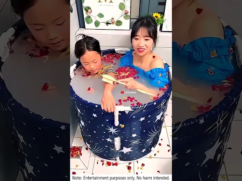 hard brush vs magic bath sponge 🤣 #funny #funnyvideo