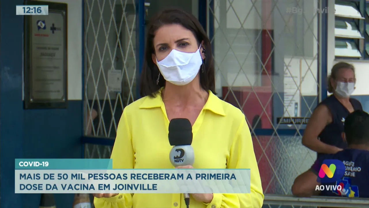 Covid-19: Mais de 50 mil pessoas receberam a primeira dose da vacina em Joinville