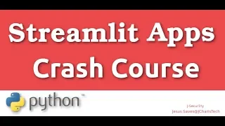 Streamlit Python Tutorial Crash Course