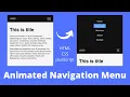 Create Animated Navigation Menu using HTML CSS JavaScript