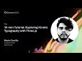 Exploring kinetic typography with Three js - GitHub Universe 2020