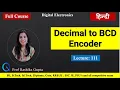Decimal to BCD Encoder It s working truth table circuit diagram