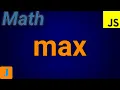 JavaScript Math max