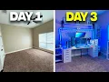 Transforming My EMPTY Room To My Dream Setup Room